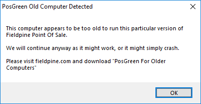 Old Computer detected